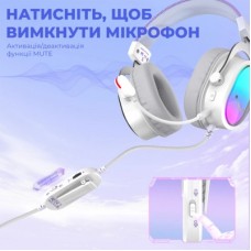 Навушники Fifine H16 7.1 RGB White (H16W) - Фото