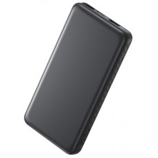 Батарея універсальна Anker 10000 mAh, 22.5W, Built-In USB-C Cable, black (A110DH11) - Фото