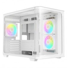 Корпус для ПК OCYPUS IOTA C50 WH CURVE ARGB DIGITAL (IOTA-C50-WHD300CD-GL)