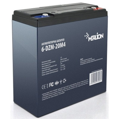 Батарея до ДБЖ Merlion 6-DZM-20, 12 V 20 Ah (6-DZM-20)