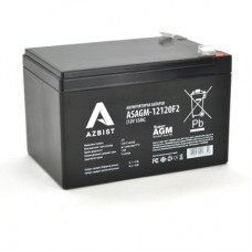 Батарея до ДБЖ AZBIST 12 V 12 Ah Super AGM (ASAGM-12120F2) - Фото