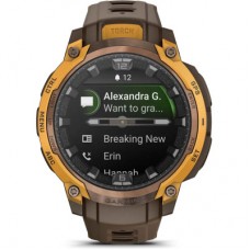 Смарт-годинник Garmin Instinct Crossover AMOLED, BronzeSunburst/Cocoa, GPS смарт-годинник (010-03398-01) Смарт-годинник Garmin Instinct Crossover AMOLED, BronzeSunburst/Cocoa, GPS смарт-годинник (010-03398-01) - Фото