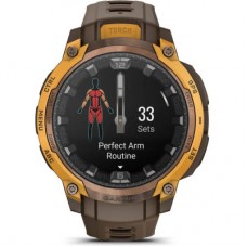 Смарт-годинник Garmin Instinct Crossover AMOLED, BronzeSunburst/Cocoa, GPS смарт-годинник (010-03398-01) Смарт-годинник Garmin Instinct Crossover AMOLED, BronzeSunburst/Cocoa, GPS смарт-годинник (010-03398-01) - Фото