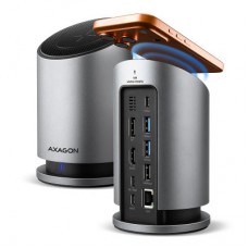 Концентратор AXAGON USB-C 9-in-1 wireless 15W PD100W 0.6m (HMC-WL9) - Фото