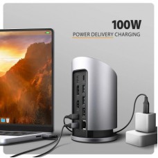 Концентратор AXAGON USB-C 9-in-1 wireless 15W PD100W 0.6m (HMC-WL9) - Фото
