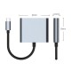 Концентратор Dynamode USB-C 3-in-1 1xHDMI 4K + 1xUSB 3.0 + 1xUSB-C PD 87W (Multiport USB-C 3-in-1 dark grey)