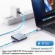 Концентратор Dynamode USB-C 3-in-1 1xHDMI 4K + 1xUSB 3.0 + 1xUSB-C PD 87W (Multiport USB-C 3-in-1 dark grey)