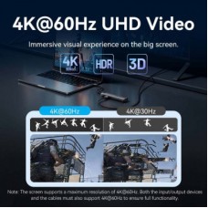 Концентратор VENTION USB-C 9-in-1 HDMI 60Hz + 2xUSB 3.0 + RJ45 + SD/TF + 3.5mm + PD 100W (TGVHB) - Фото