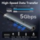 Концентратор VENTION USB-C 6-in-1 HDMI + 2xUSB 3.0 + RJ45 + PD 100W (TGNHB)
