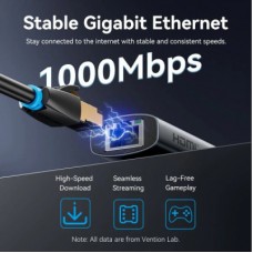 Концентратор VENTION USB-C 6-in-1 HDMI + 2xUSB 3.0 + RJ45 + PD 100W (TGNHB) - Фото