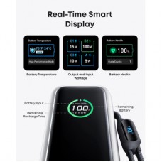 Батарея універсальна Anker 25000 mAh, 165W, PD/3/0, QC/3/0, Built-In Double USB-C Cables, black (A1695H11) - Фото
