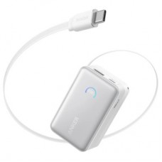 Батарея універсальна Anker Nano 10000 mAh, 45 W, Built-In USB-C Cable, white (A1638H21)