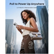 Батарея універсальна Anker Nano 10000 mAh, 45 W, Built-In USB-C Cable, white (A1638H21) - Фото
