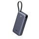 Батарея універсальна Ugreen 20000 mAh 45 W with Built-in Cable (PB536 55988B)