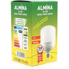 Лампочка Almina DL-030 30W, 2700Лм, 6400K (DL-030) - Фото