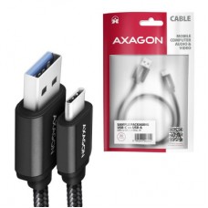Дата кабель USB 3.2 AM to USB-C 1.0m black AXAGON (BUCM3-AM10AB) - Фото