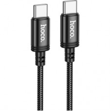 Дата кабель USB-C to USB-C 1.0m Wind 60 W X89 black HOCO (6931474784384) - Фото