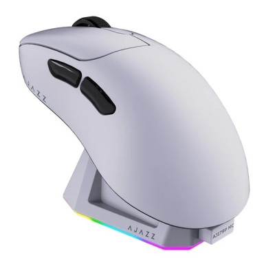 Мышка Ajazz AJ179P MC Charging Dock Wireless/Bluetooth/USB White (AJ179P-MC-W)