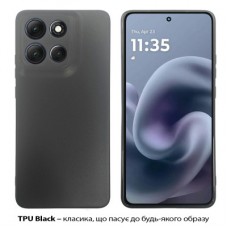Чехол для мобильного телефона BeCover Silicone Motorola Moto G86 Black (713768) Чехол для мобильного телефона BeCover Silicone Motorola Moto G86 Black (713768) - Фото