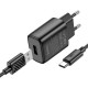 Зарядний пристрій HOCO C134A USB + cable USB to USB-C 2.4 A black (6942007621359)