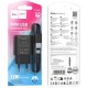 Зарядний пристрій HOCO C134A USB + cable USB to USB-C 2.4 A black (6942007621359)