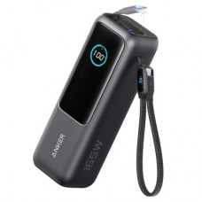 Батарея універсальна Anker 25000 mAh, 165W, PD/3/0, QC/3/0, Built-In Double USB-C Cables, black (A1695H11)