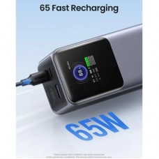 Батарея універсальна Ugreen 20000 mAh 130W Nexode Smart Display with Built-in Cable (PB723 55365B) - Фото
