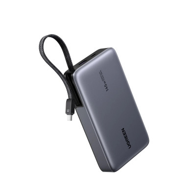 Батарея универсальная Ugreen 20000mAh 145W with Built-in Cable (PB551 55992B)