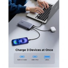 Батарея универсальная Ugreen 20000mAh 145W with Built-in Cable (PB551 55992B) - Фото