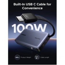 Батарея универсальная Ugreen 20000mAh 145W with Built-in Cable (PB551 55992B) - Фото