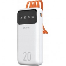 Батарея універсальна Dudao K6Pro+ 20000 mAh 10 W with USB-C/Lightning/MicroUSB/USB-A cables (6977196682409)