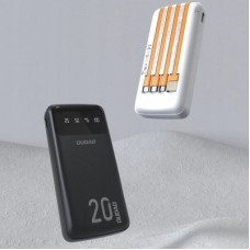 Батарея універсальна Dudao K6Pro+ 20000 mAh 10 W with USB-C/Lightning/MicroUSB/USB-A cables (6977196682409) - Фото