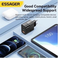 Зарядний пристрій 1xUSB-C + 1xUSB 33 W Essager (ECTAC-PCB01-P) - Фото