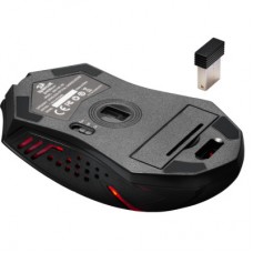 Мышка Defender M601WL-BA Wireless + mouse pad Black/Red (78227) - Фото