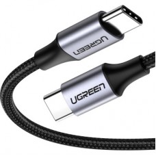 Дата кабель USB-C to USB-C 0.5m 3A 60W US261 black/gray Ugreen (50149) - Фото