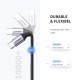 Дата кабель USB-C to USB-C 0.5m 3A 60W US261 black/gray Ugreen (50149)