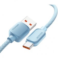 Дата кабель USB 2.0 AM to USB-C 1.0m 100W blue Essager (EXC7A-WL03-P) - Фото