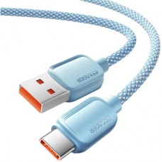 Дата кабель USB 2.0 AM to USB-C 1.0m 100W blue Essager (EXC7A-WL03-P) - Фото