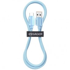 Дата кабель USB 2.0 AM to USB-C 1.0m 100W blue Essager (EXC7A-WL03-P) - Фото