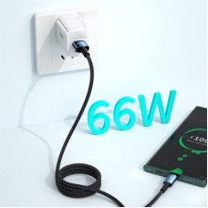 Дата кабель USB 2.0 AM to USB-C 0.5m 6A Essager (EXCT-CGB01) - Фото
