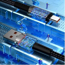 Дата кабель USB 2.0 AM to USB-C 0.5m 6A Essager (EXCT-CGB01) - Фото