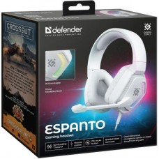 Наушники Defender Espanto RGB USB White (62470) - Фото