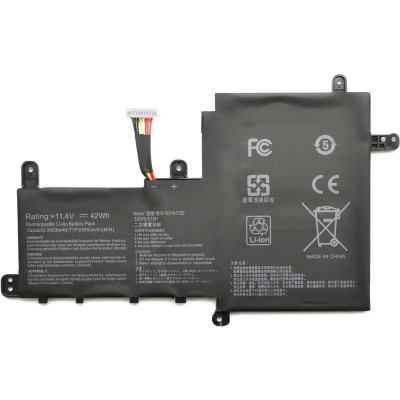 Акумулятор для ноутбука Asus VivoBook S530 B31N1729, 3653 mAh (42Wh), 3cell, 11.4V AlSoft (A71166)