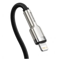 Дата кабель USB-C to Lightning 0.25m 20W Cafule Series Meta black Baseus (CATLJK-01) - Фото