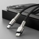 Дата кабель USB-C to Lightning 0.25m 20W Cafule Series Meta black Baseus (CATLJK-01) Дата кабель USB-C to Lightning 0.25m 20W Cafule Series Meta black Baseus (CATLJK-01)