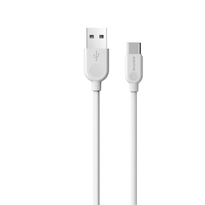 Дата кабель USB 2.0 AM to USB-C 3.0m 2.4 A BX14 white BOROFONE (6957531090397)