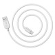 Дата кабель USB 2.0 AM to USB-C 3.0m 2.4 A BX14 white BOROFONE (6957531090397)