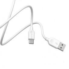 Дата кабель USB 2.0 AM to USB-C 3.0m 2.4 A BX14 white BOROFONE (6957531090397) - Фото