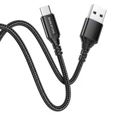 Дата кабель USB 2.0 AM to Micro 5P 1.0m 2.4A BX54 black BOROFONE (6931474745811) - Фото