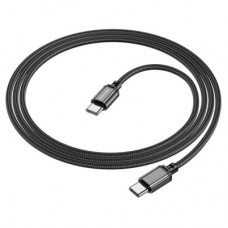 Дата кабель USB-C to USB-C 60 W BX87 black BOROFONE (6974443389067) - Фото